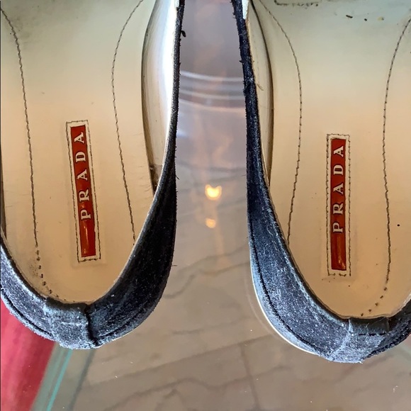 Black Suede Loafers/Flats by Prada size 35 - Picture 5 of 8